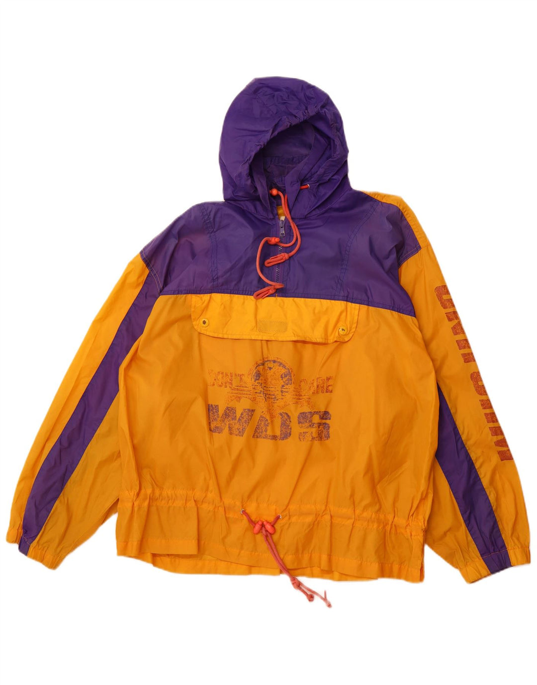 UNIFORM Mens Loose Fit Pulôver Jaqueta de Chuva Reino Unido 38 Médio Laranja