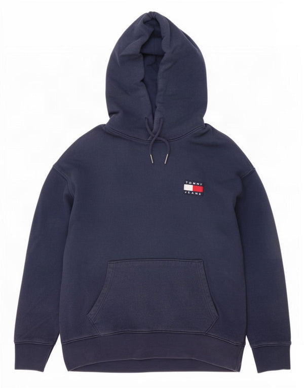 Tommy Hilfiger moletom com capuz masculino grande algodão azul marinho