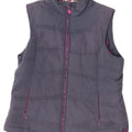 Gilet acolchoado feminino da Weird Fish UK 14 grande poliéster azul marinho