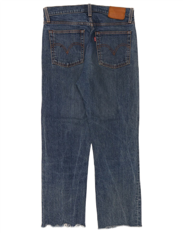 Jeans retos femininos Levi's W27 L28 algodão azul
