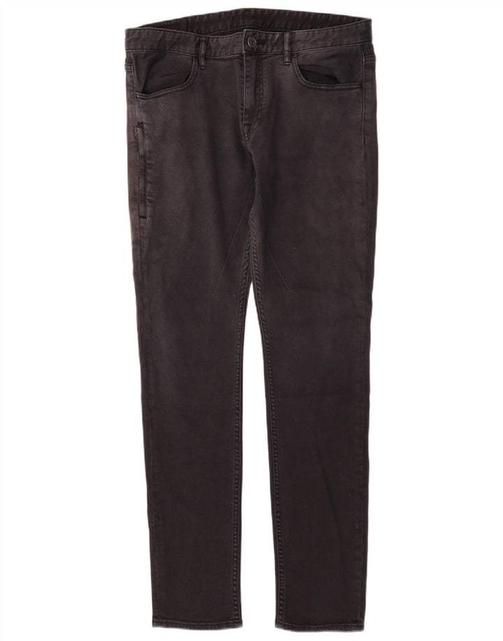 Armani Exchange Mens Jeans Slim W34 L33 Algodão Preto