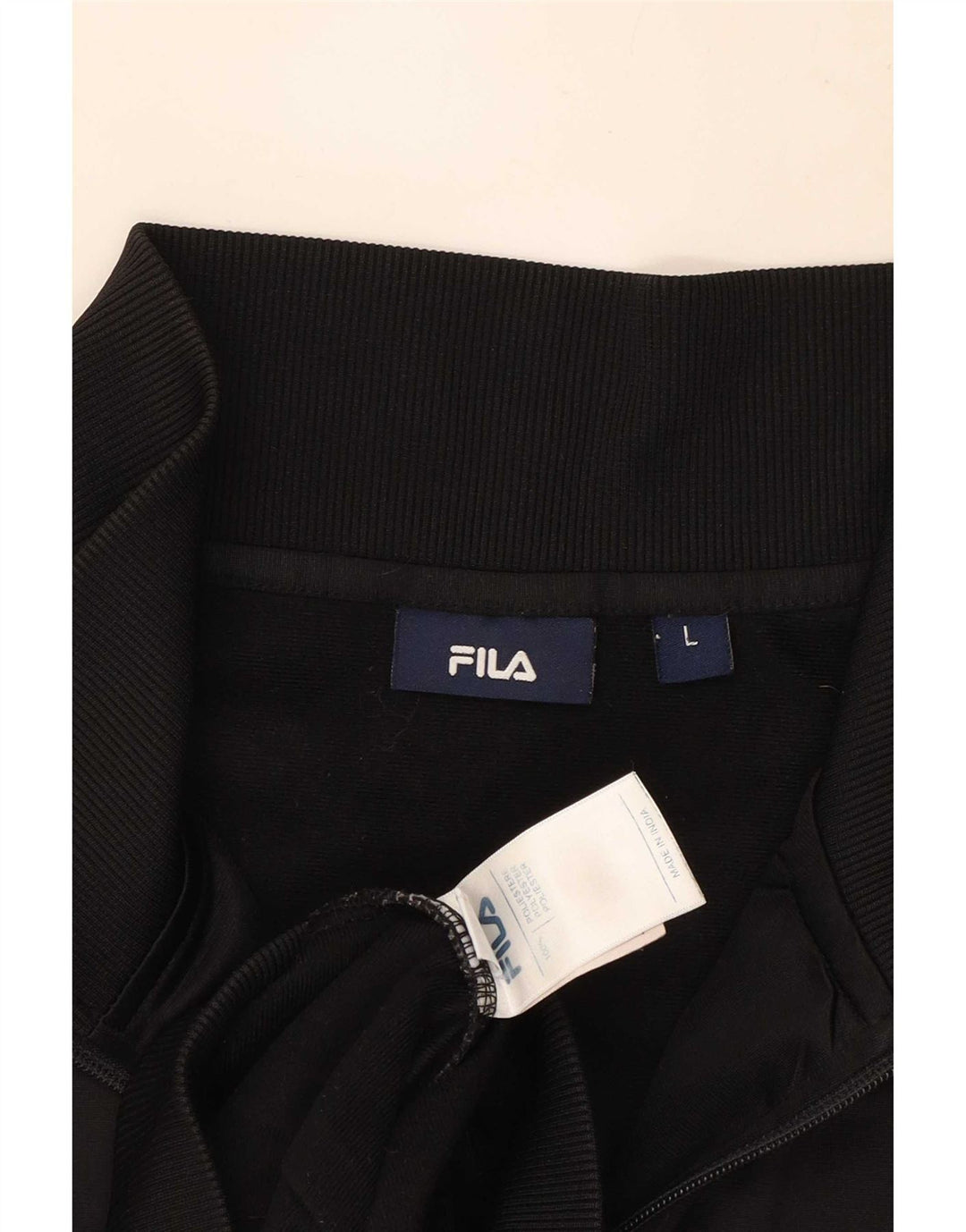 Fila Mens Tracksuit Top Jacket Grande Preto Colourblock Poliéster