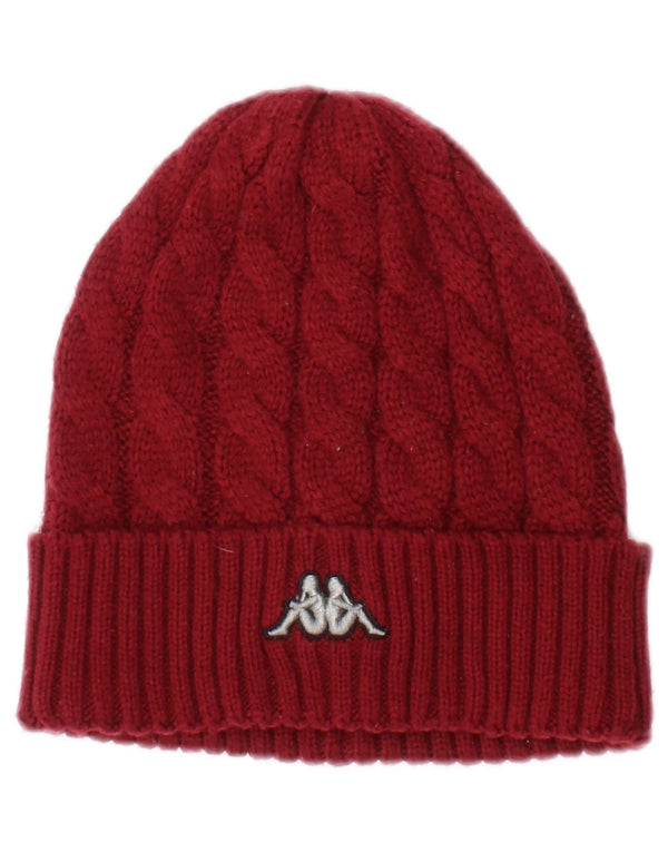 Gorro masculino Kappa em malha tamanho único vermelho poliacrílico