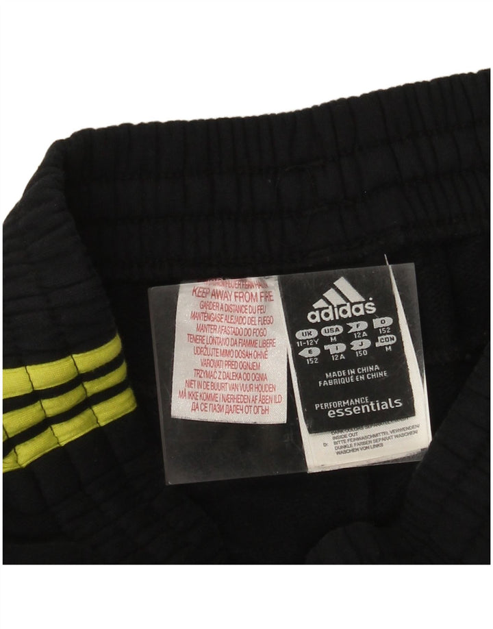 ADIDAS Meninos Calças de Treino Joggers 11-12 Anos Algodão Preto