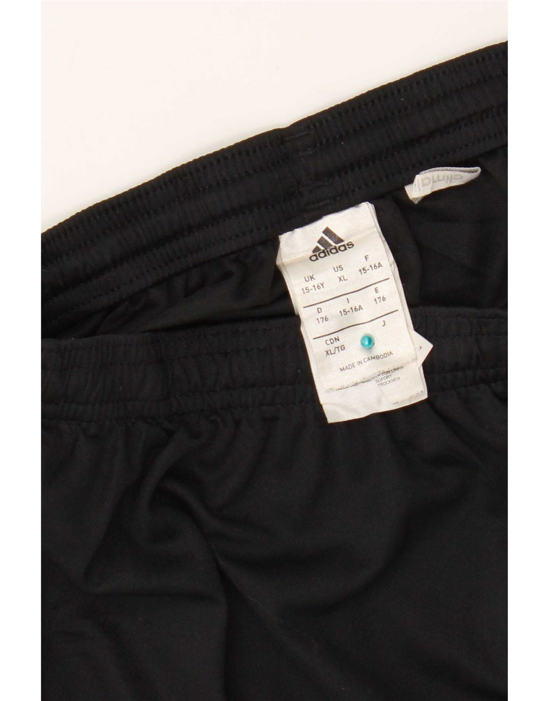 Calções desportivos Adidas Boys Climalite 15-16 anos preto poliéster
