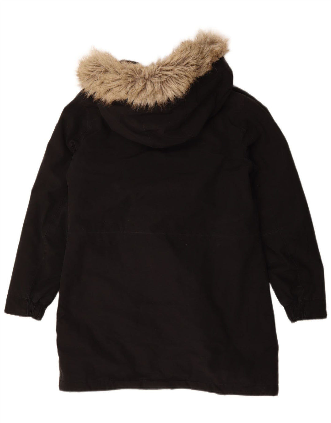 Jaqueta Calvin Klein Jeans Feminina Oversized Sherpa Parka Reino Unido 10 Pequena Preta