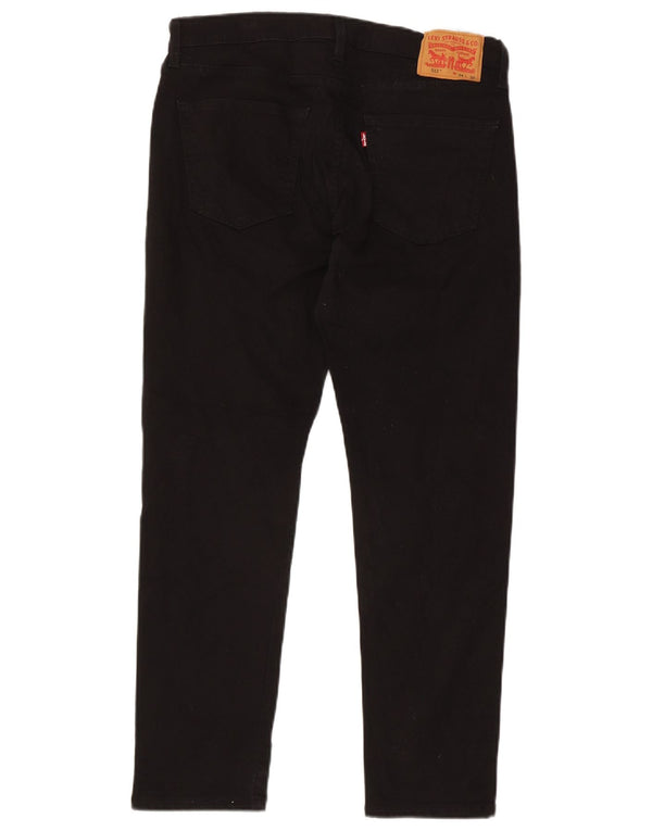 Calça jeans masculina Levi's 512 Slim Tapered W34 L30 algodão preto