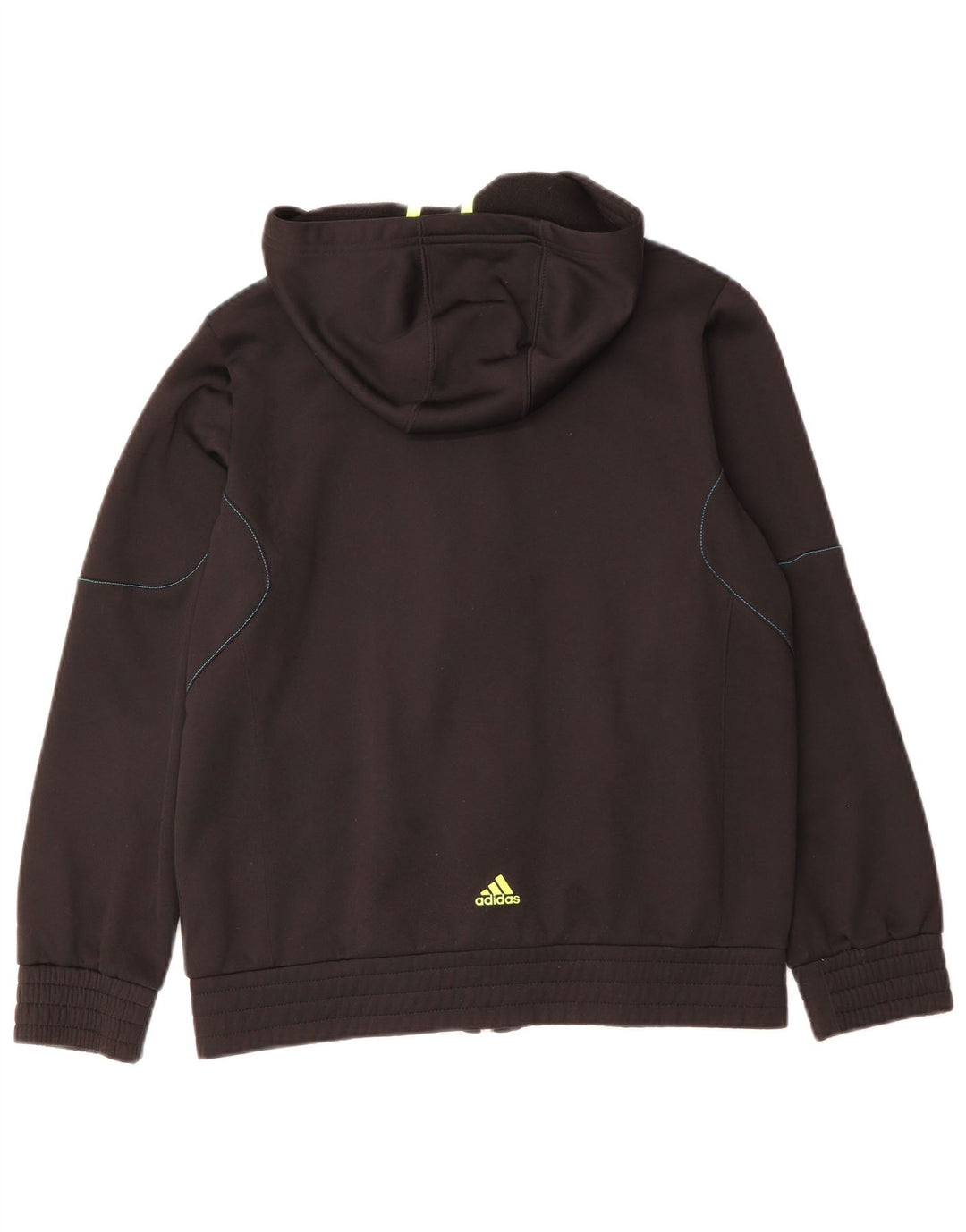 Suéter Adidas Boys Predator Graphic Zip com capuz 13-14 anos preto poliéster