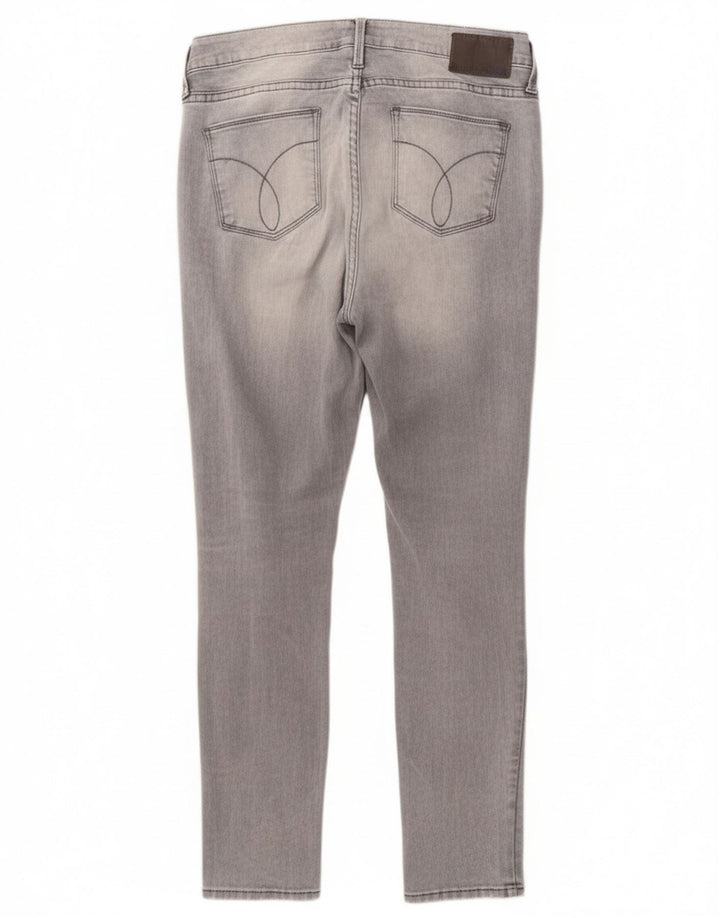 Calça jeans feminina CALVIN KLEIN W29 L28 algodão cinza