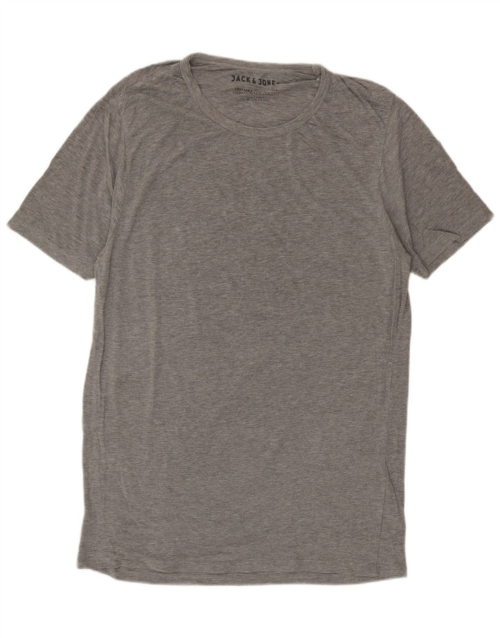 Camiseta masculina JACK & JONES Top XL algodão cinza