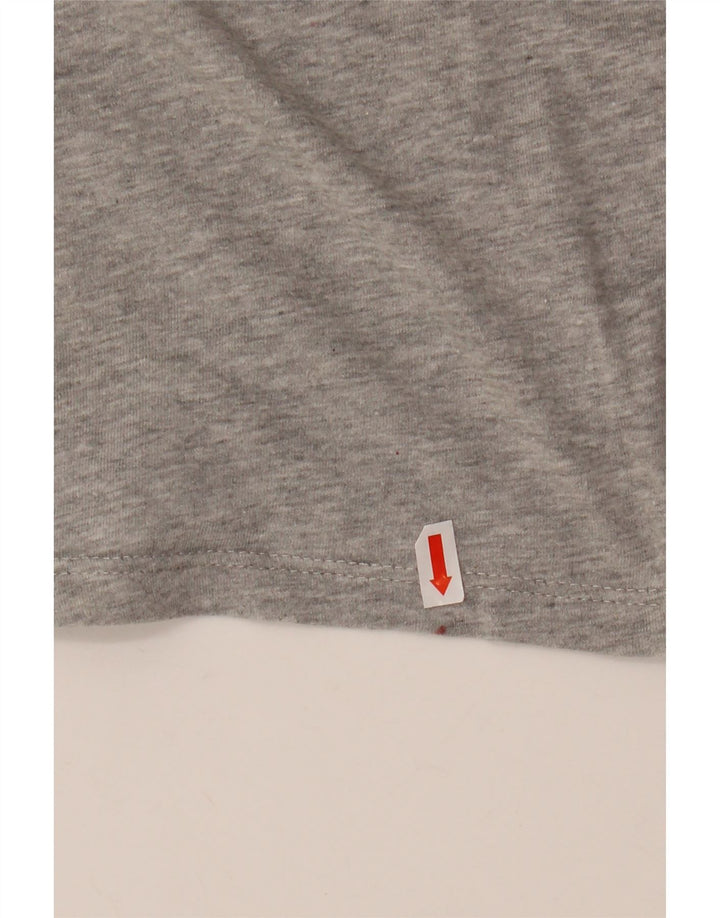 Camiseta feminina TOMMY HILFIGER com estampa gráfica UK 6 XS cinza