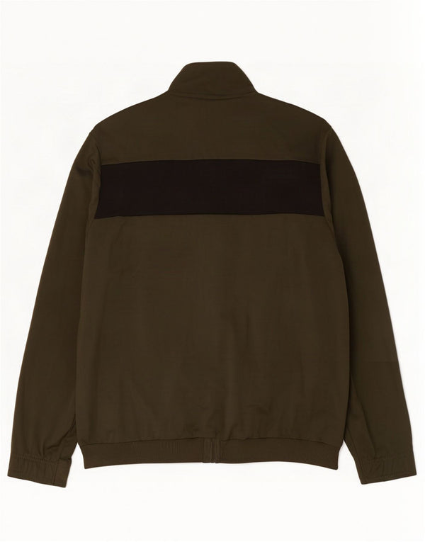 Puma Mens Tracksuit Top Jaqueta XL Khaki Colourblock Poliéster