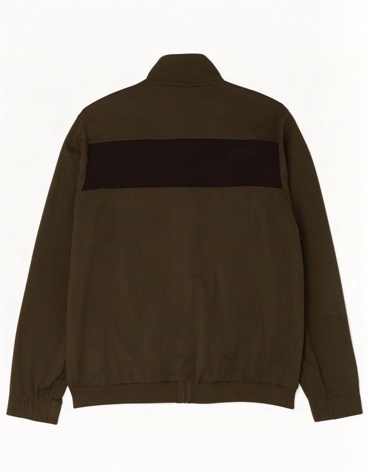 Puma Mens Tracksuit Top Jaqueta XL Khaki Colourblock Poliéster