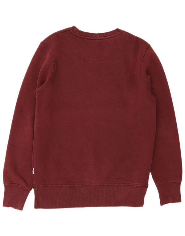 Jack & Jones moletom gráfico masculino jumper pequeno algodão borgonha