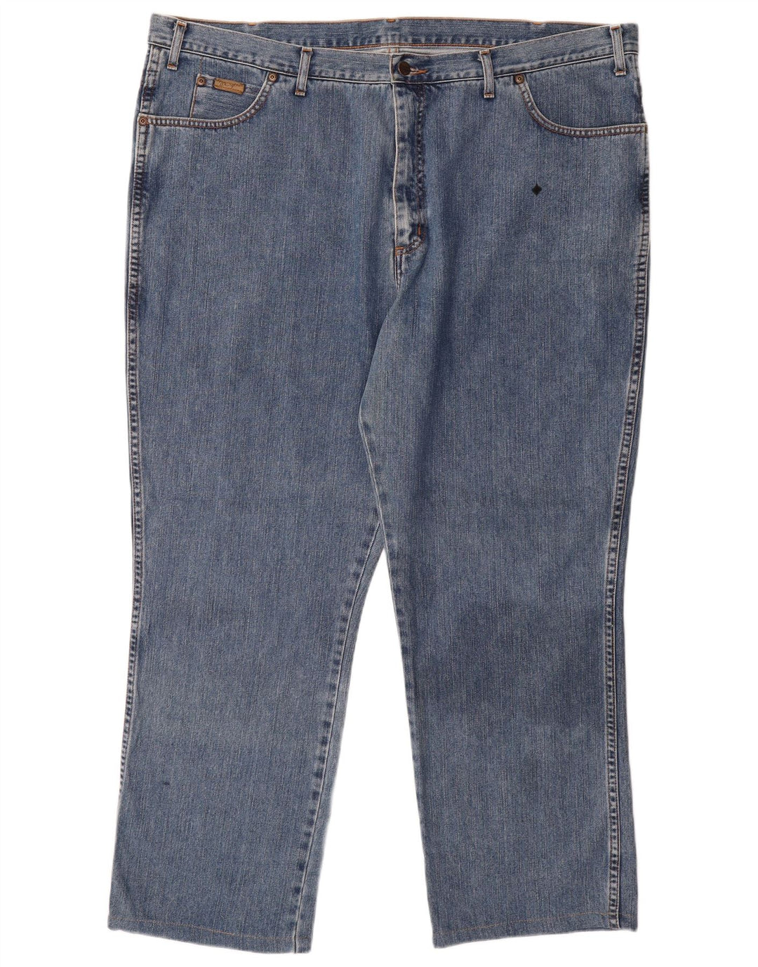 WRANGLER Masculino Ohio Straight Jeans W44 L29 Azul Algodão