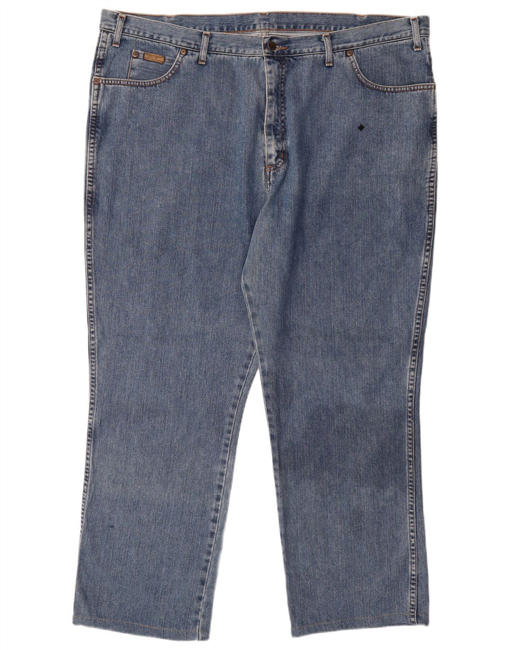 WRANGLER Masculino Ohio Straight Jeans W44 L29 Azul Algodão