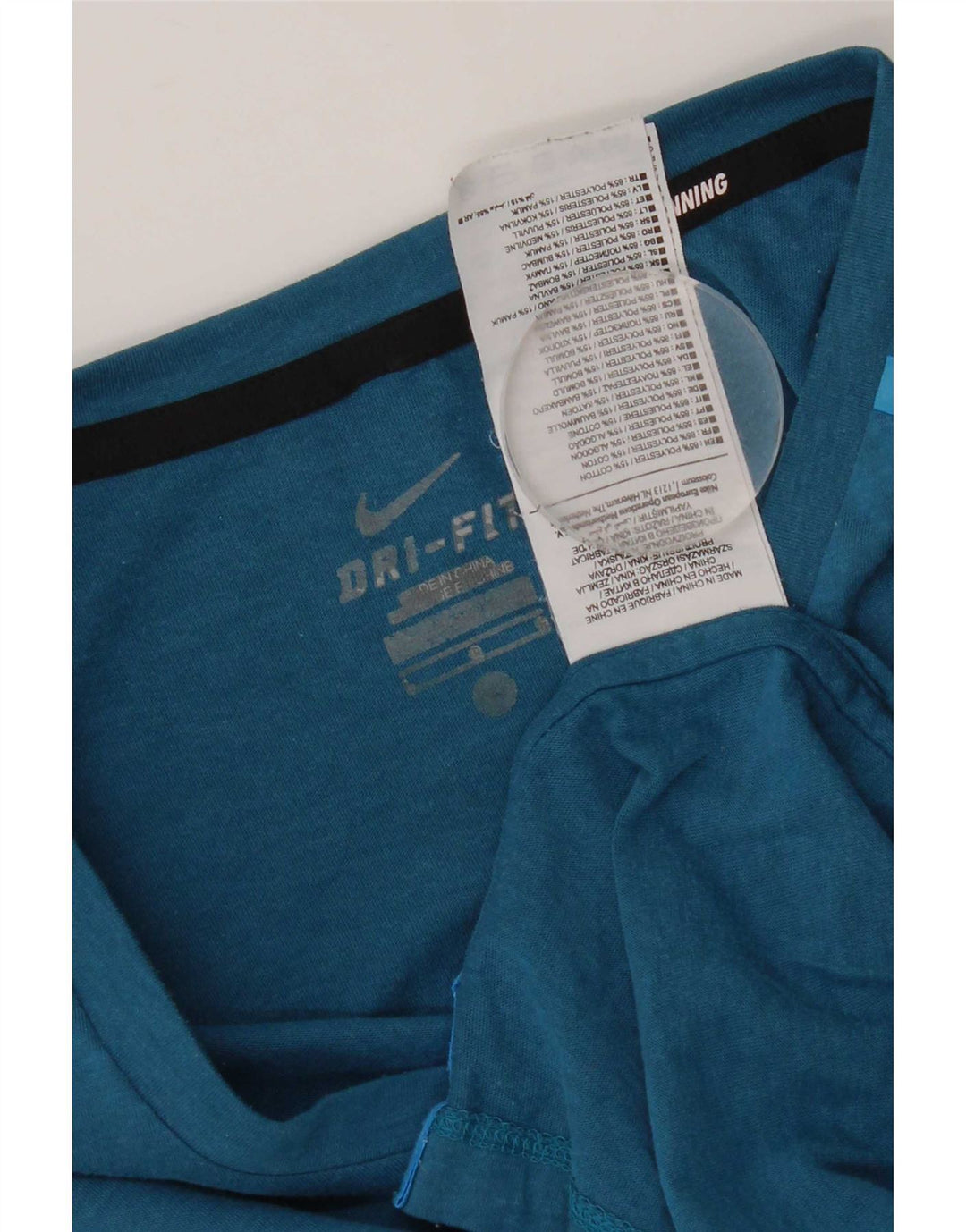 Camiseta Nike Masculina Dri Fit Top Grande Azul Poliéster