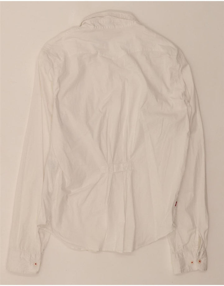 LEVI'S Womens Shirt UK 18 XL White Cotton Vintage Levi's and Second-Hand Levi's from Messina Hembry 