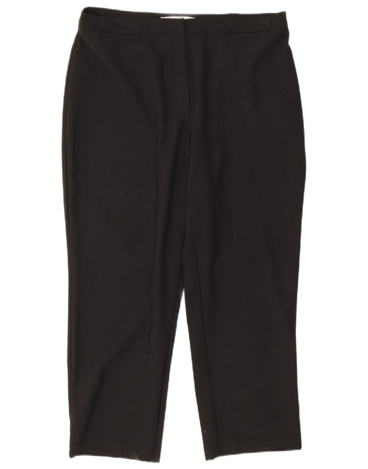 Calça feminina reta cortada Marella W32 L23 preta