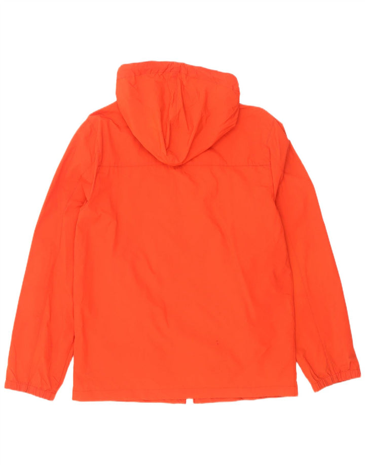 Jaqueta corta-vento masculina Jack Wills com capuz UK 36 pequena laranja nylon