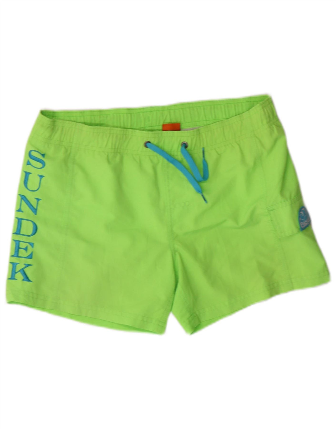 Shorts de banho estampados SUNDEK para meninos 13-14 anos verde poliéster