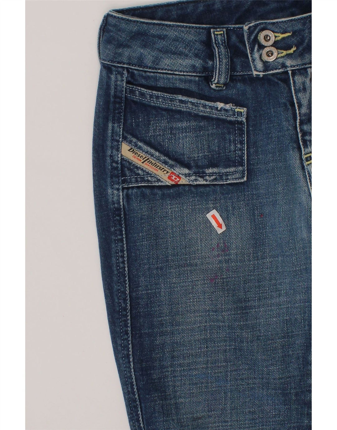 DIESEL Girls Bootcut Jeans 7-8 Years W24 L25 Blue Cotton Vintage Diesel and Second-Hand Diesel from Messina Hembry 