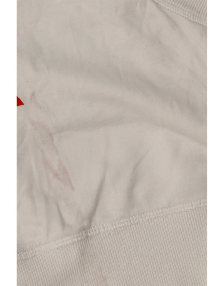 Mini saia feminina Benetton UK 12 médio branco