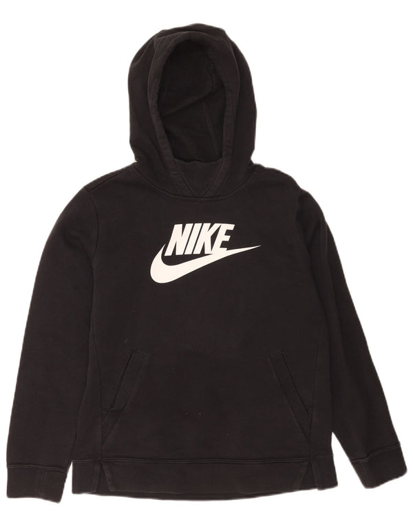 Suéter com capuz Nike Boys Graphic Standard Fit 12-13 anos grande algodão preto