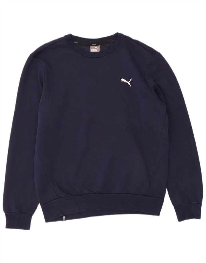 Puma moletom masculino jumper pequeno azul marinho