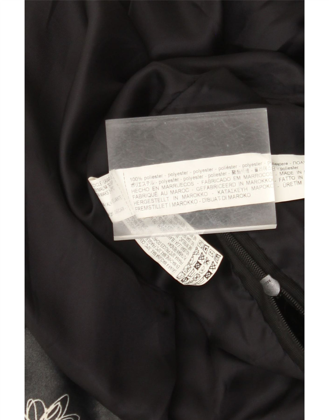 Macacão de veludo feminino vintage UK 12 poliéster floral preto médio