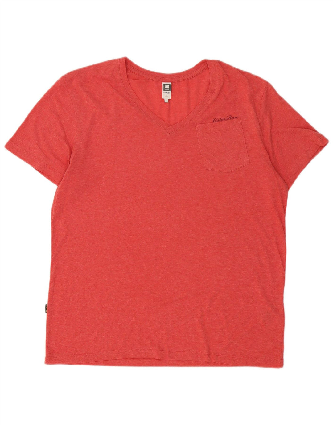 Camiseta masculina G-Star Top grande algodão vermelho