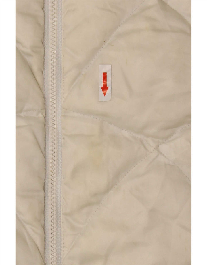 Jaqueta acolchoada feminina The North Face UK 16 grande nylon branco