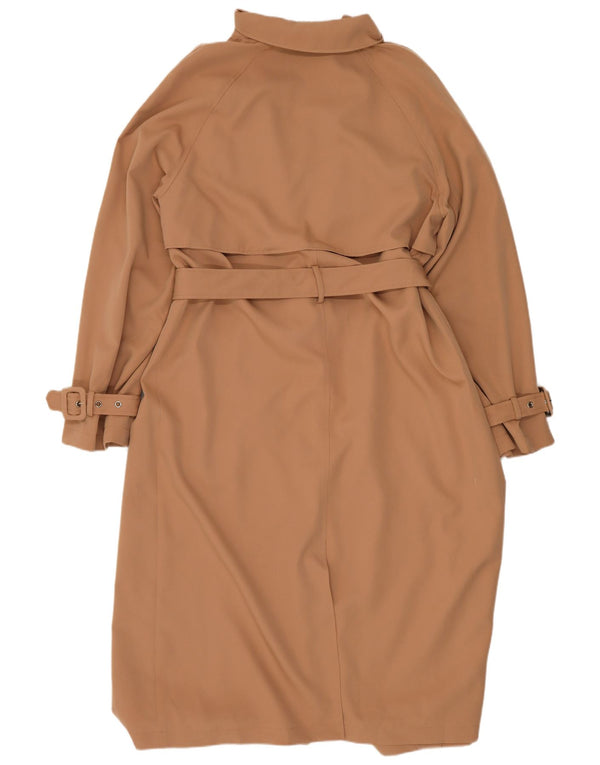 Casaco impermeável feminino Lipsy Loose Fit UK 12 poliéster bege médio