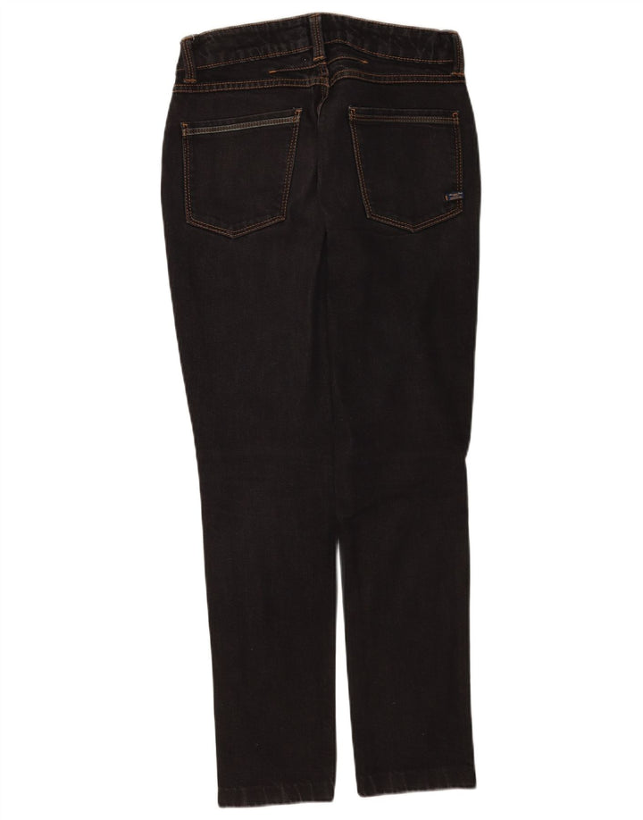 Jeans slim feminino Massimo Dutti W27 L28 algodão preto