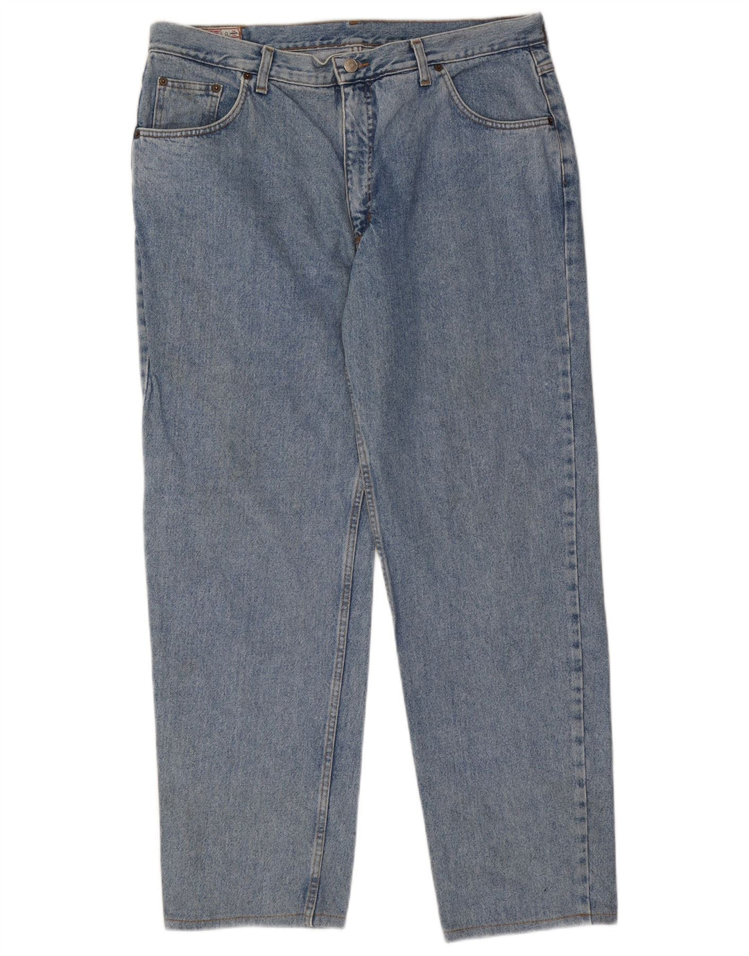 Rifle Mens Straight Jeans W40 L30 Azul Algodão