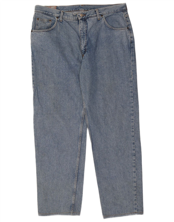 Rifle Mens Straight Jeans W40 L30 Azul Algodão