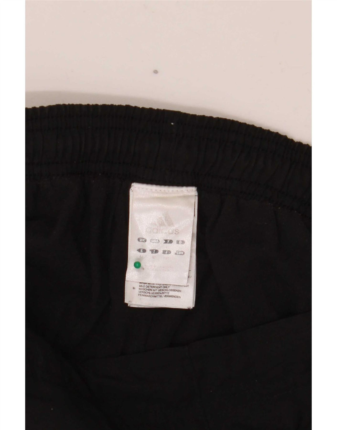 Calça de treino feminina Adidas UK 16 grande poliéster preto