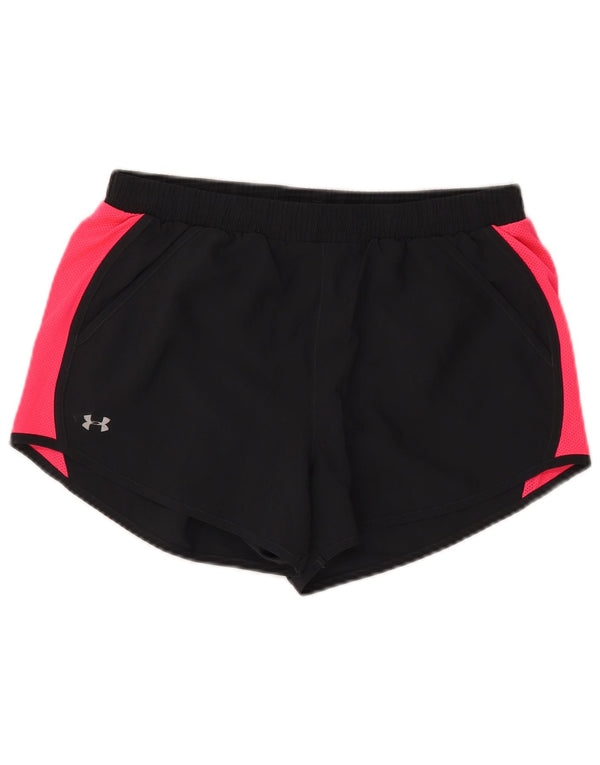 Shorts esportivo feminino Under Armour Heat Gear UK 14 médio preto colorblock