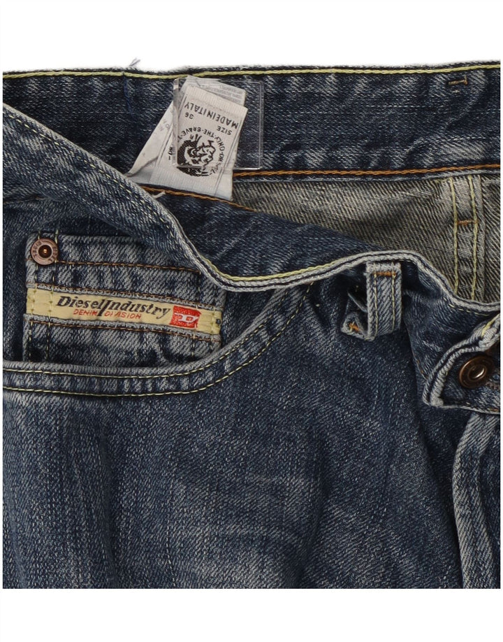 Jeans retos femininos Diesel W36 L27 algodão azul
