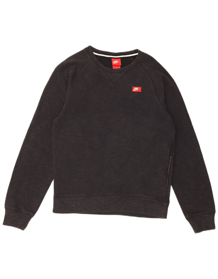 Moletom feminino Nike Jumper UK 10 pequeno algodão preto