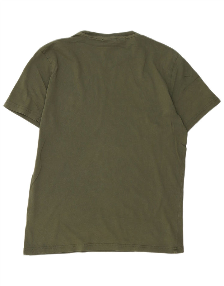 Camiseta NAPAPIJRI masculina geográfica pequena cáqui