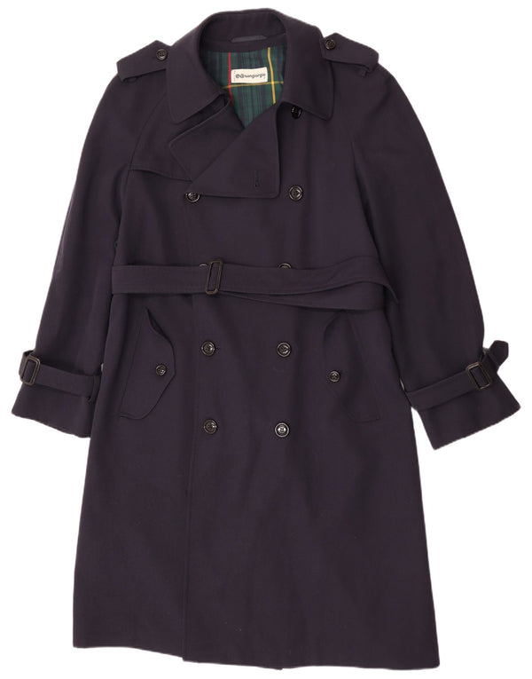 Casaco impermeável masculino Sangiorgio UK 38 azul marinho médio