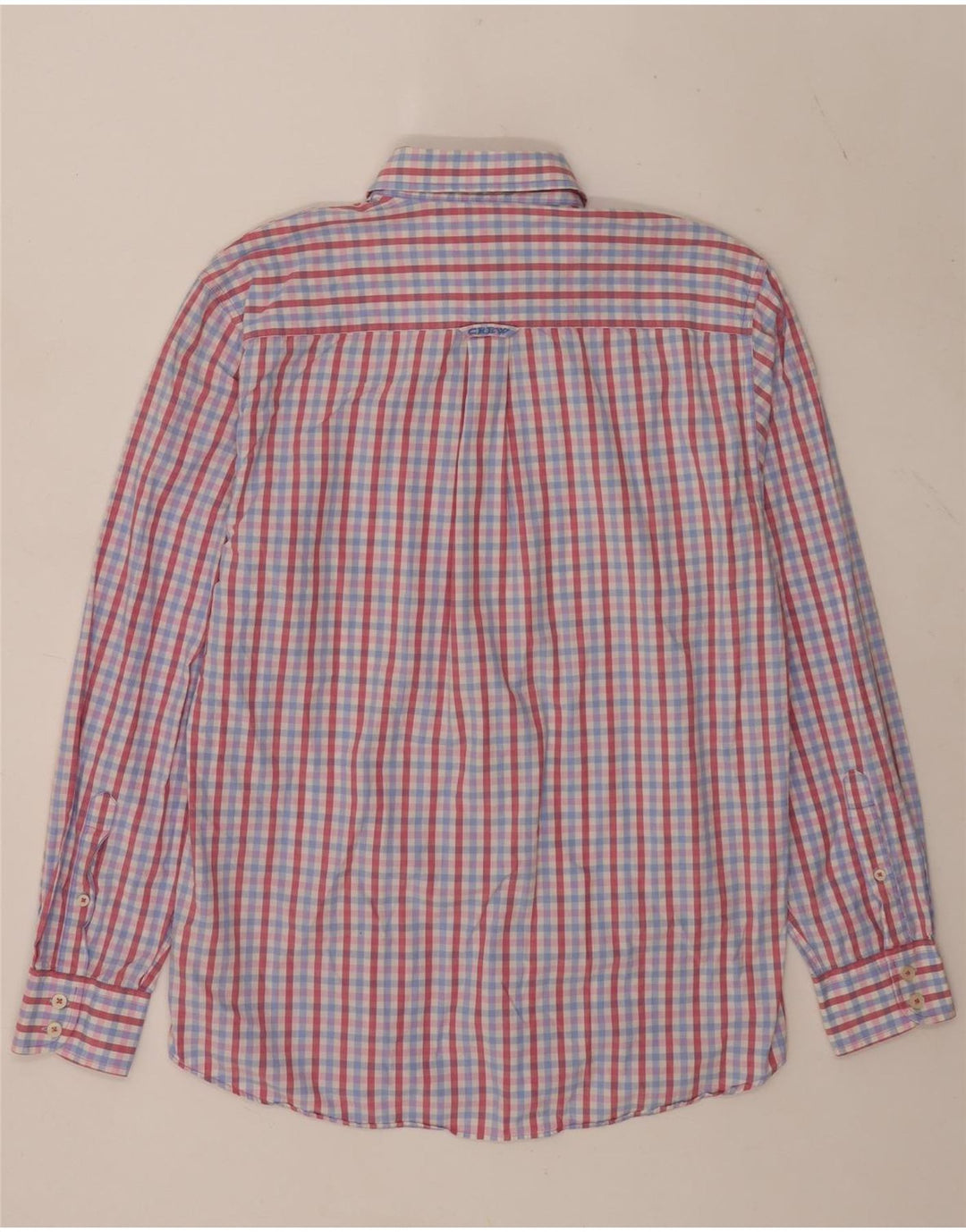 Camisa masculina de ajuste clássico da Crew Clothing, algodão guingão multicolorido médio
