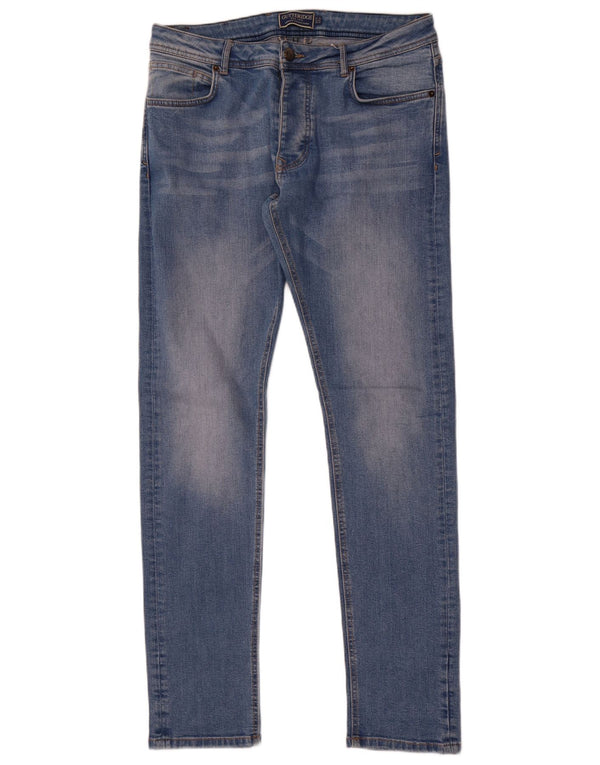 Gutteridge Mens Skinny Jeans IT 50 Grande W32 L34 Azul Algodão
