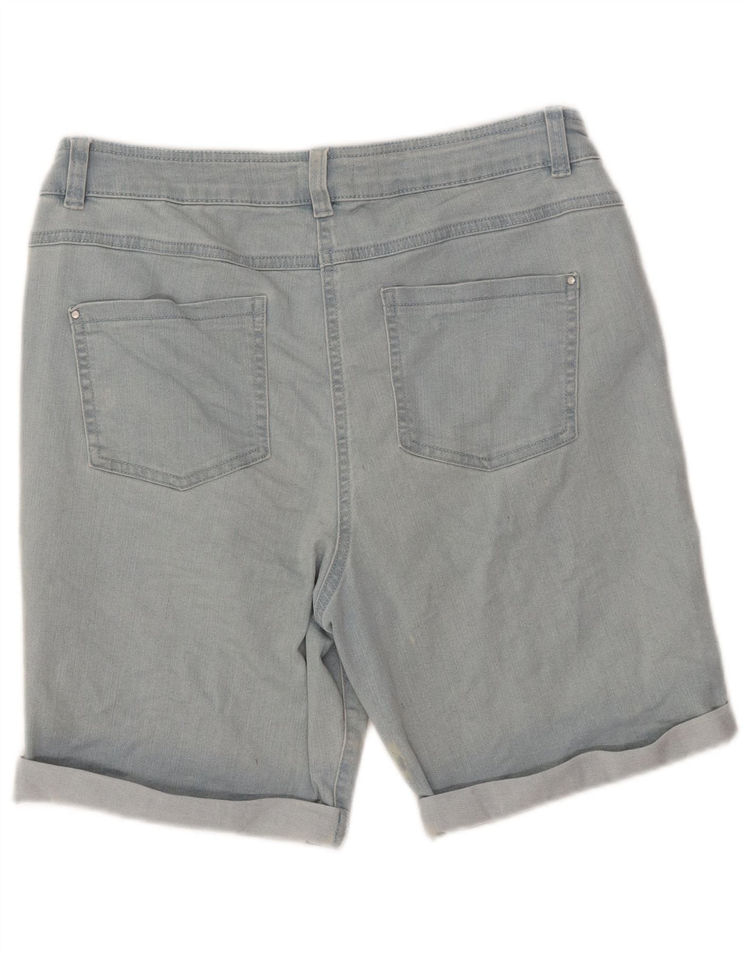 Shorts jeans feminino MAX & CO. Reino Unido 14 grande W32 algodão azul