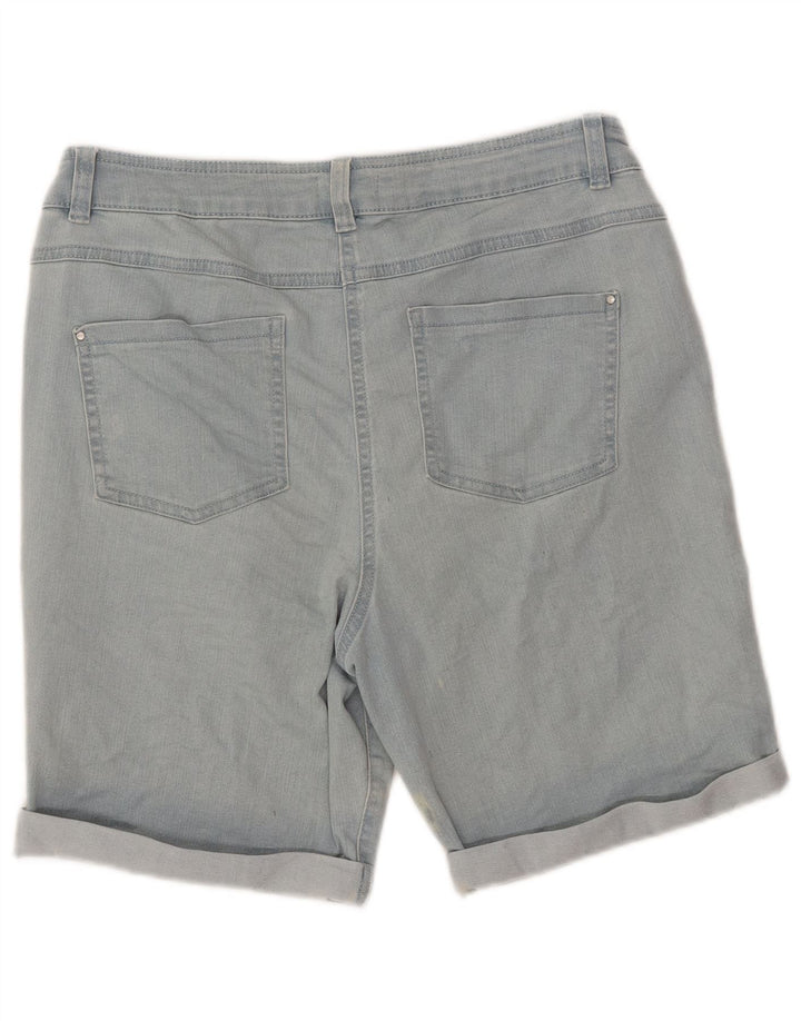 Shorts jeans feminino MAX & CO. Reino Unido 14 grande W32 algodão azul