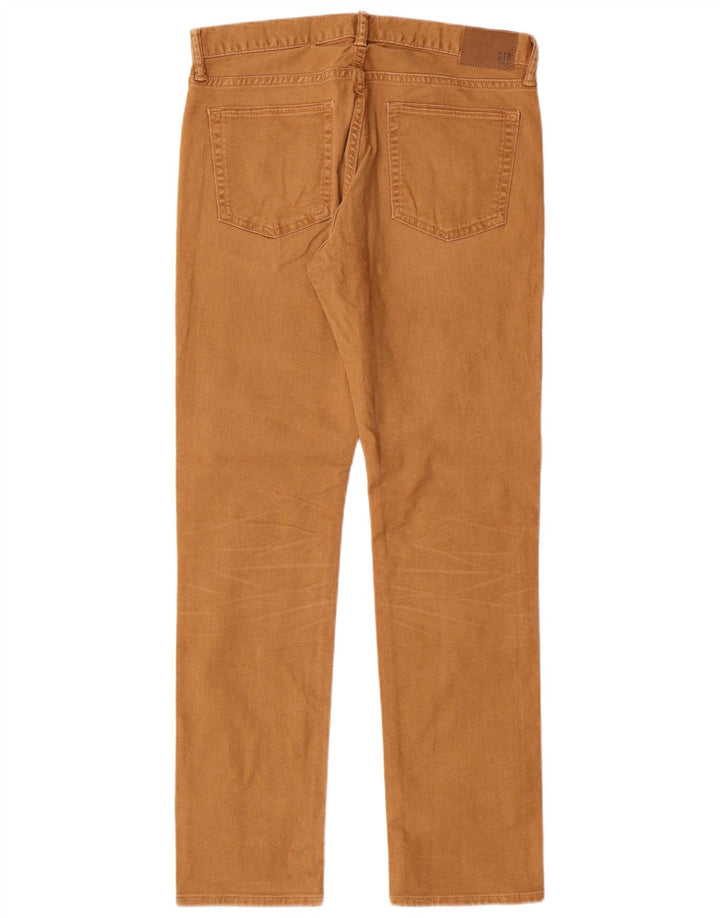 Calça masculina reta casual Gap W30 L30 algodão bege