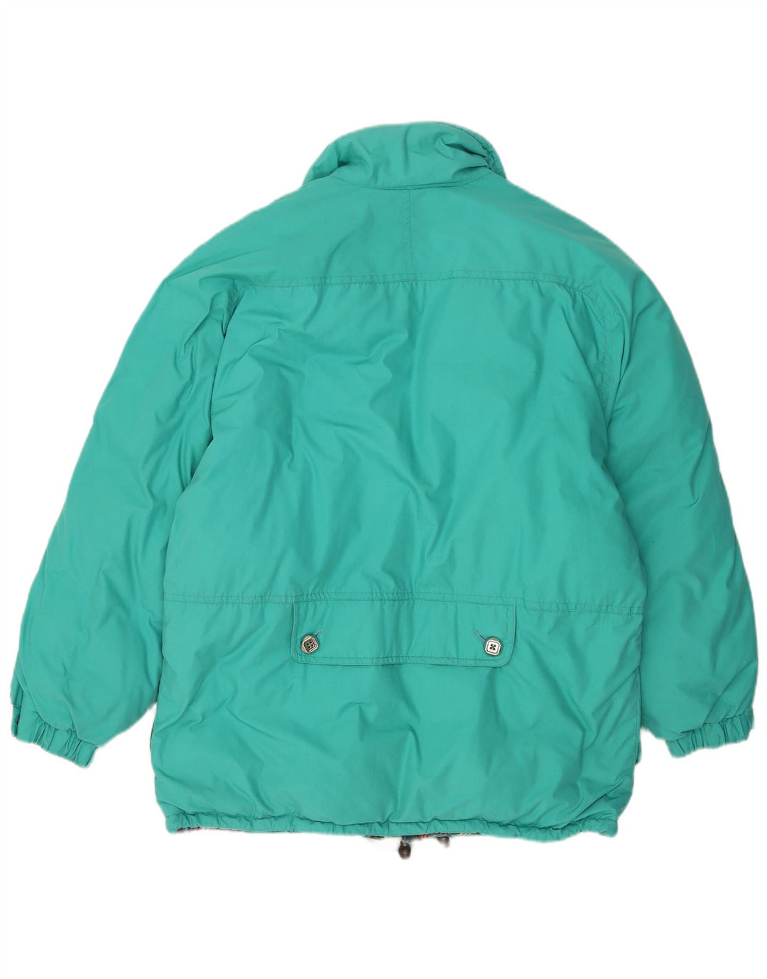 C & A Womens Padded Jacket UK 14 Medium Turquoise Polyester