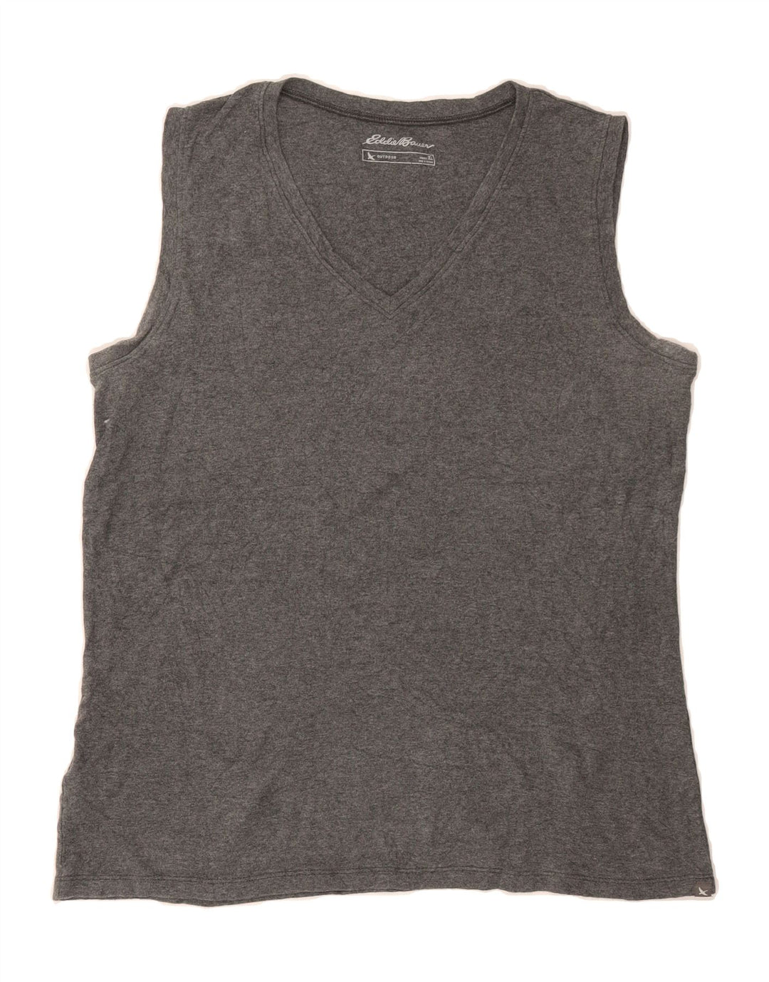 EDDIE BAUER Womens Vest Top UK 18 XL Grey Cotton Vintage Eddie Bauer and Second-Hand Eddie Bauer from Messina Hembry 