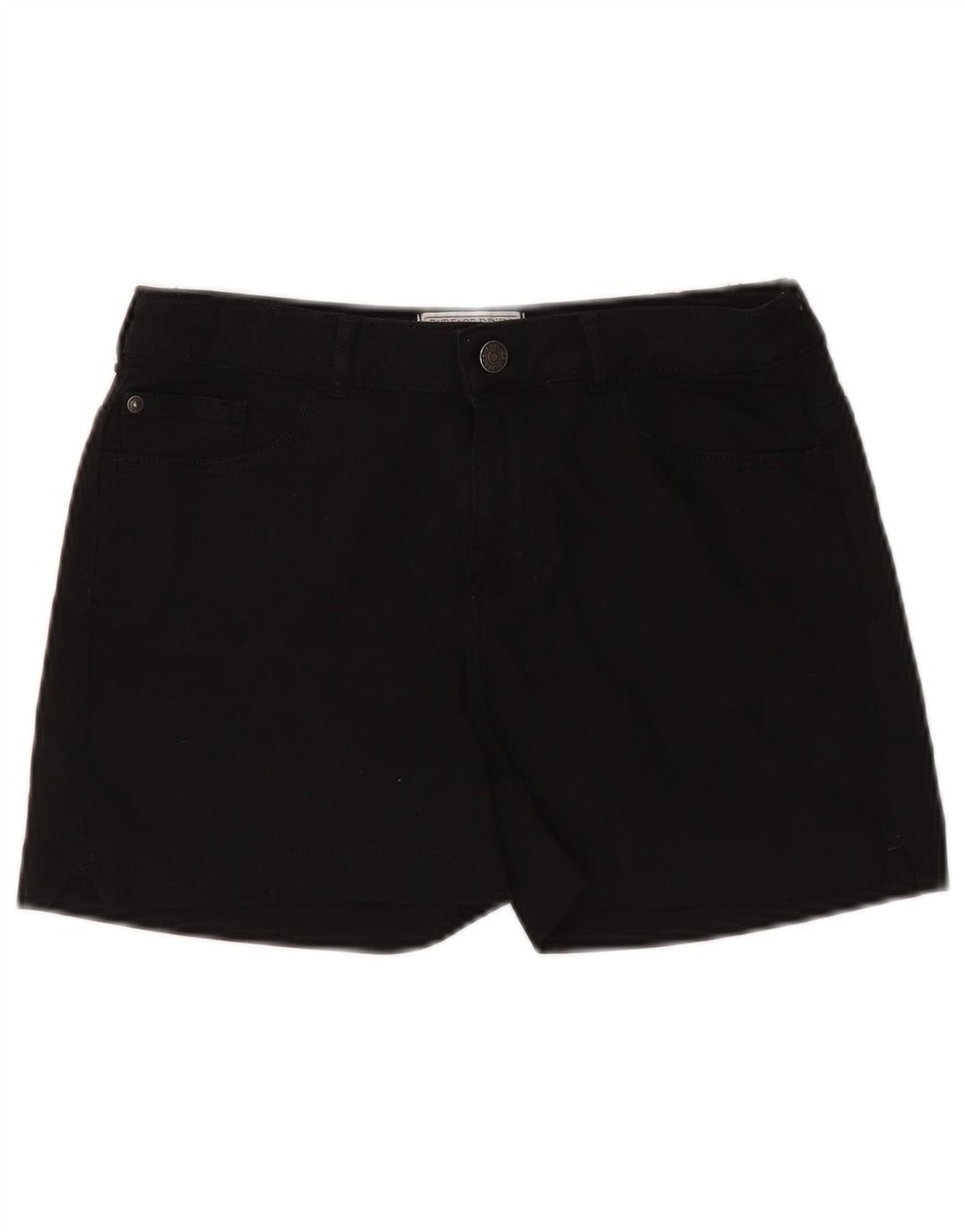 Shorts jeans feminino Fat Face UK 10 pequeno W27 preto